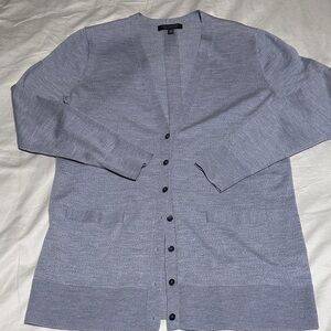 Women’s Banana Republic gray merino wool cardigan